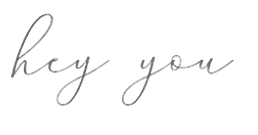 Hey you lettering